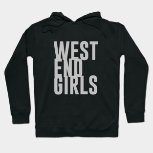 West End Girls, silver Hoodie